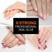 Super Strong Nail Glue for Acrylic & Press On Nails - Professional Adhesive Bond for Long Lasting, Stick On, Fake Nails - 0.07oz (5 Pack) - Buy Online on GoSupps.com