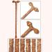 Cane Elderly Crutches Solid Wood Walking Stick Fine Carving Implied Auspicious Hoist Handle 91cm Long According to Height Truncated by Yourself (Color : B) Beautiful Scenery Bathing in Sunlight - Buy Online on GoSupps.com