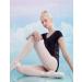 Daydance Spandex Short Sleeve Lace Back Ballet Leotard - X-Small Black - Buy Online on GoSupps.com