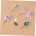 DIKACA Kids' Party Supplies 24 Pcs Decor Cake Toppers Flamingo Picks Cake Picks Ingredients Plug in Pineapple Kids Party Supplies As Shown 24 pcs - Buy Online on GoSupps.com