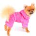 SELMAI Rhinestone Crown Dog Hoodie Jumpsuit XS Pink - Buy Online on GoSupps.com