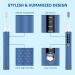 Sonic Electric Toothbrush for Adults - Rechargeable with LED Indicator, 2 Mins Timer, 5 Modes, 4 Brush Heads - Blue - Ideal for Men, Women, Couples - Wall-Mount Holder Included - Buy Online on GoSupps.com