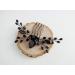 BERYUAN Women Rhinestone Hair Piece Onyx Black Teardrop Small Hair Comb Vine Bridal Hair Accessory Crystal Gift for Her Party Headpiece (Black) - Buy Online on GoSupps.com