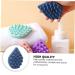 Silicone Shampoo Comb & Scrubber Massager | Scalp & Body Brush for Baby Shower | Dark Blue | 1pc - Buy Online on GoSupps.com