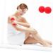 Yoga Massage Ball - Peanuts Silica Gel 12x6.3cm | Red Manual Yoga Ball for Deep Tissue Relief - Buy Online on GoSupps.com