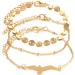 COLLBATH 3pcs Bracelets Bracelet Gold Chain Bracelet Women Lady Bracelet Wristband Friendship - Buy Online on GoSupps.com