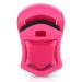 Portable eyelash tongue travel mini eyelash tongue eyelash curling eyelash curling eyelash assistant make-up eyelash tools for natural curling of the eyelashes (red rose)