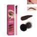 Eyebrow Care Kit 4D Laminated Multi-Function Eyebrow Concealer Contour Brush Starter Kit Eyebrow Pen Long Lasting Waterproof Eyebrow Gel 4D Hair Stroke Brow Stamp Brush (taupe 1pc) taupe 1pc