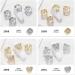 DIY Star Claw Rhinestones Snowflowers 3D Zircon Alloy Nails Crystal Gold Silver(2086) Style2086 - Buy Online on GoSupps.com