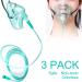 HUOBAOPAO 3 Pack Adult Oxygen Face Mask XL with 6.6' Tube & Adjustable Strap - Buy Online on GoSupps.com