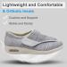 Men's Stylish Diabetic Shoes Extra Wide Width Adjustable Closure - Light Gray - Buy Online on GoSupps.com