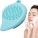 Silicone Face Scrubber Double Side Silicone Face Scrub Brush Manual Hair Scrubber Handheld Scrubber for Deep Cleaning Skin Lake Blue - Buy Online on GoSupps.com