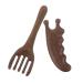 Homoyoyo Masseur De Cuir En Bois De Santal 2 Pi ces : Peigne De Massage Portable En Bois Masseur Guasha Pour Visage Et Pour De Et Des Cheveux Et Pour