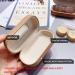 Travel-Friendly Wood Grain Contact Lens Case Set - 4 Colorful Portable Contact Boxes with Mirror - Buy Online on GoSupps.com