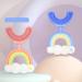 2 Pack Toddler & Kids U-Shape Extra Soft Toothbrush - Ages 2-7 - Rainbow Pink-Blue - Buy Online on GoSupps.com