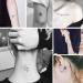 Everjoy 180+ Tiny Cute Patterns Temporary Tattoos - 30 Pcs  Waterproof Words  Lines  Flowers  Artworks  Figures  Hearts  Patterns for Kids  Adults  Women and Men