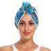 Beautiful Dolphins Jumped Hair Towel 2 Pack Super Absorbent Hair Drying Towel Quick Dry Hair Turbans Head Towel with Button Twisty Wrap for Women Girls