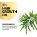 Hair Growth Oil with Rosemary Essential Oil - Rosemary Oil for Hair Growth - Treats Dry Damaged Hair - For Men & Women Promotes Thicker Fuller Hair - 100ml - Made in the UK - Ready to use. - Buy Online on GoSupps.com