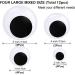Large Self-Adhesive Wiggle Googly Eyes Set for DIY Crafts - 12 Pieces, 2-5 Diameter Size - Black and White Plastic Giant Wiggle Eyes for Home Decoration - Buy Online on GoSupps.com