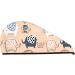 Cute Ink Drawn Elephants Microfiber Hair Towel | Super Absorbent Quick Dry Wrap for Women | Ideal for Long Curly & Thick Hair - Buy Online on GoSupps.com