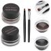 Healvian 6 Pcs Eyeshadow Cream Black Liquid Eyeliner Eye Liner and Brush Eyeliner and Eyebrow Black Eyeliner - Buy Online on GoSupps.com