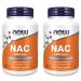 Now Foods Nac-Acetyl Cysteine 600mg 250 Vcaps (500 (250X2))