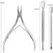 TRIXES Cuticle Care Kit - 3 Piece Stainless Steel Set for Cuticle Cutters and Remover Tools - Buy Online on GoSupps.com