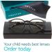 Prospek Blue Light Glasses for Kids (+0.5 Magnification) - SHARP Computer Blocking Lenses for Ages 5-12 - High Optical Quality Black - Buy Online on GoSupps.com