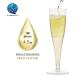 QIANQUEYUE 100 Gold Glitter Plastic Champagne Flutes | Disposable Party Supplies - Buy Online on GoSupps.com