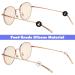 16 Pairs Anti-Slip Silicone Round Glasses Ear Pads - Comfortable Owel Grip for Sunglasses & Reading Glasses (Black & White) - Buy Online on GoSupps.com