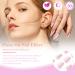 24PCS Medium Almond Flower Press on Nails - Pink Glossy False Nails with Glue | Spring Nail Decoration for Women - Buy Online on GoSupps.com