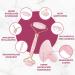 Rose Quartz Roller & Gua Sha Set with Vitamin C Serum | Facial Massage Gift Set for Men & Women | Reduces Dark Circles & Folds - Buy Online on GoSupps.com