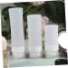 Beaupretty Travel Cosmetics Bottle Silicone Empty Bottle Cosmetics Sub Bottle Cosmetics Storage Bottle Empty Bottle Sub Simple white White Simple Sub Bottle 3.6*3.5*13.2cm+3.6*3.5*11.2cm+3.6*3.5*8.2cm White - Buy Online on GoSupps.com