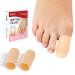 Bukihome 8 pieces of gel toe cap large toe protection for women and men-cushions and protects the toes relieves toe pain due to the lack of toened nails chicken eyes (large size)