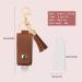 Songaa Hand Sanitizer Holder Travel Size - 1oz/30ml Leather Sanitizer Holder with Empty Bottle Portable RefillableSmall Squeeze Bottle with Keychain Brown - Buy Online on GoSupps.com