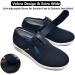 Women's Diabetic Shoes - Adjustable Closure, Extra Wide Air Cushion Sneakers | 9.5 Wide Black - Ideal for Edema, Plantar Fasciitis, Bunions - Buy Online on GoSupps.com
