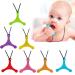 Yuanshenortey Baby Teething Ring - Silicone Sensory Chew Toy Necklace | Safe Chewy Toy for Autism & Teething Relief - Buy Online on GoSupps.com