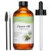 PHATOIL Huile de Ricin Bio 118ML - Organic Castor Oil 100% Naturelle Pure - Press e Froid - Huile Pour Cheveux Cils Sourcils Peau Ongles Barbe Pipettes + Brosse Sourcils + Brosse Cils