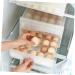 Serving Tray 2pcs Egg Storage Box Clear Container Countertop Egg Transparent Egg Holder re-usable White 26x34x17cm - Buy Online on GoSupps.com