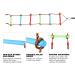 RedSwing 6.6 Ft Rope Ladder for Kids - Climbing Ladder for Swing Set - Hanging Rope Ladder with Strap - Outdoor Play Set for Tree House, Playground, and Ninja Slackline - Multi Color - Buy Online on GoSupps.com