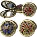 Vintage Foldable Metal Vanity Mirror Set | Double Sided Compact Makeup Mirror - Bronze | 4 Pcs Travel Pocket Mirrors - Random Style - Buy Online on GoSupps.com