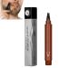 4 points waterproof eyebrow-beard filling pin 4 points eyebrow-level filler and brush bare stick filler for men durable naturally creates looking eyebrows (red-brown)