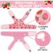 BINGPET Cat Harness with Leash Escape Proof - Fashionable Mesh Cat Dog Walking Harness Leads Adjustable for Kitties Puppies Large Animals Strawberry Large - Buy Online on GoSupps.com