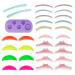 PERMANIA 31 Piece Lash Lift Rods Reusable Soft C D and L Curl for Different Eye Shapes with Silicone Plate for Eyelash Perm Kit Makeup Beauty Tools