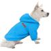Hualisiji hooded sweater for dogs hoodie dog chihuahua sweater dog sweatshirt dog warm and light with a soft texture easy to carry and light colors (xxl blue) xxl blue