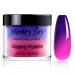 28g/Box Rose and Purple Temperature Color Change Dip Powder Nails Dipping Nails Long-lasting Nails No UV Light Needed (No.17) Dip-W-No.17