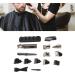 Qukaim Hair Trimmer Set Electric Hair Clipper Set with 6 Guide Combs for Men Waterproof Nose Hair Cutter and Eyebrow Grooming - Buy Online on GoSupps.com