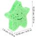 6pcs Exfoliating Bath Sponge Set - Star-Shaped Loofahs for Kids & Adults | Soft Foam Body Scrubber for Shower & Bath | Portable Exfoliating Bathing Pouf - Buy Online on GoSupps.com