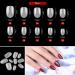 Sethexy Short Oval False Nails - 500 Pieces 10 Sizes Full Cover Acrylic Nail Tips for Art Nail Design (Natural) - International Shipping Available - Buy Online on GoSupps.com