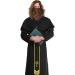 EUPSIIU Men's Long Curly Fluffy Wig and Moustache Costume - Brown Wizard Wig & Beard Set for Halloween and Christmas Cosplay Party - Buy Online on GoSupps.com